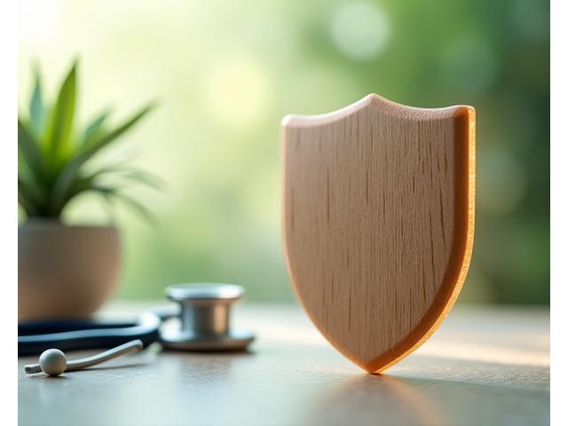 Ilustracija štita koji simbolizuje zaštitu medicinskih informacija